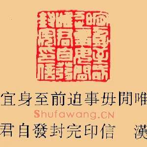 宜身至前迫事毋□唯君自發,发封完印信